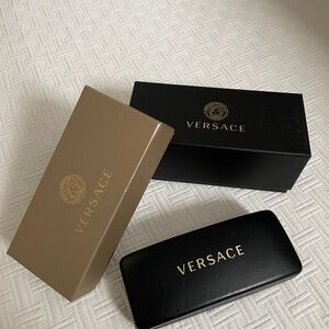 Versace Sunglass case and boxes